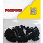 Nellie's Choice  Mini pompoms Zwart 100 ST 3mm