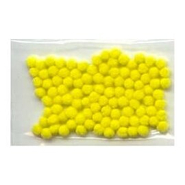 Pompons geel 7mm