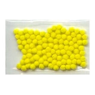 Pompons geel 7mm