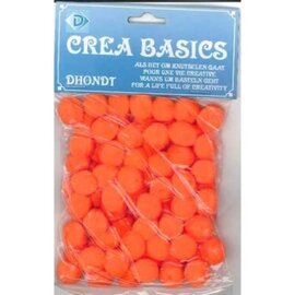 Pompon oranje 13mm