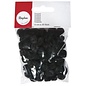 Pompons, zwart, 10 mm, 65 st.