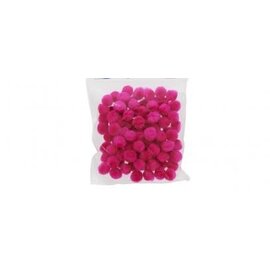 Pompons fuchsia 13mm