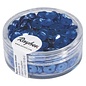 Pailletten, schotel, 6mm ø, 6 g, donker blauw