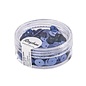 Pailletten,6mm ø, glad, doosje à 6 g, wasbaar, m.blauw