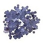 Pailletten,6mm ø, glad, doosje à 6 g, wasbaar, m.blauw