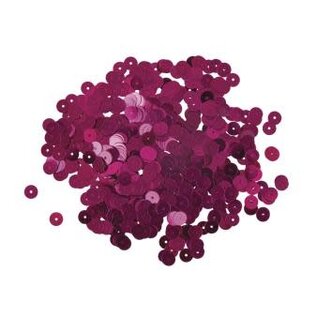Pailletten,6mm ø, glad, doosje à 6 g, wasbaar, rood-lila