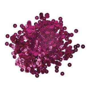 Pailletten, 6mm ø, schotel, doosje à 6 g, wasbaar, rood-lila