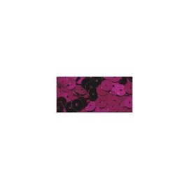 Pailletten, glad, 6mm ø, doosje à 7 g, rood-lila