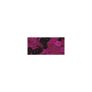 Pailletten, glad, 6mm ø, doosje à 7 g, rood-lila