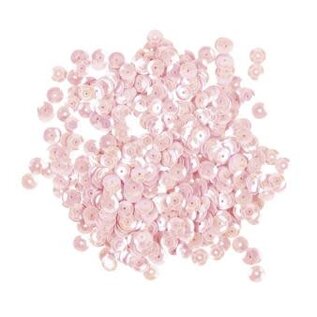 Pailletten, glad, 6mm ø, doosje à 6 g