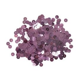 Pailletten,6mm ø, glad, doosje à 6 g, wasbaar, oud rose