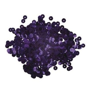 Pailletten, glitter, 6mm ø, 3 g, lila