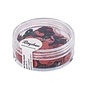 Pailletten,6mm ø, glad, doosje à 6 g, wasbaar, rood