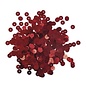 Pailletten,6mm ø, glad, doosje à 6 g, wasbaar, rood
