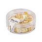 Pailletten, 6mm ø, glad, doosje à 6 g, wasbaar, iris. geel