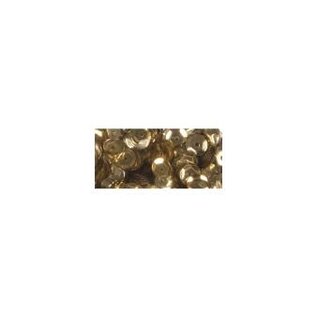 Pailletten, schotel, 6mm ø, doosje à 6 g, goud