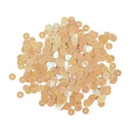 Pailletten, 6mm ø, glad, doosje à 7 g, geel