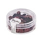 Pailletten,6mm ø, glad, doosje à 6 g, wasbaar, d.bruin