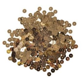 Paillettes, 6 mm, lisses, or, boite 6g, lavable