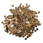 Pailletten, 6mm ø, glad, doosje à 6 g, wasbaar, goud