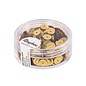 Paillettes, 6 mm, lisses, or, boite 6g, lavable