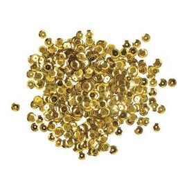 Pailletten, 6mm ø, schotel, doosje à 6 g, wasbaar, geelgoud