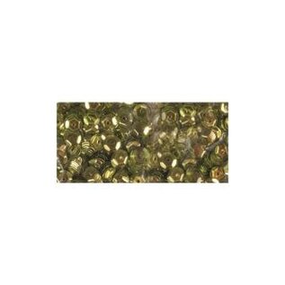 Pailletten, schotel, 6mm ø, doosje à 6 g, olijf-groen