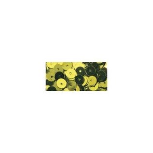 Pailletten, glad, 6mm ø, doosje à 7 g, olijf-groen