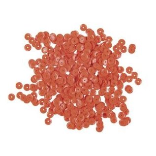 Pailletten, 6mm ø, schotel, doosje à 6 g, wasbaar, oranje