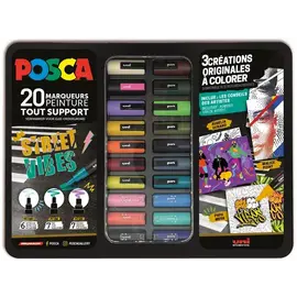 POSCA gift box - 20 verfstiften - STREET VIBES