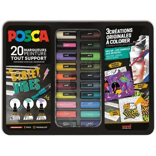 POSCA gift box - 20 verfstiften - STREET VIBES