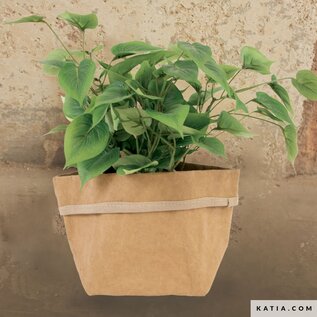 Washable kraft paper bruin naturel per meter
