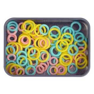 Durable Stekenmarkeerders ringen 10mm, 12mm en 14mm; 90 stuks assorti kleuren