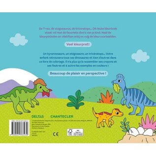 Kleurboek - Happy Coloring - Leuke dino's / Happy Coloring - Les gentils dinos