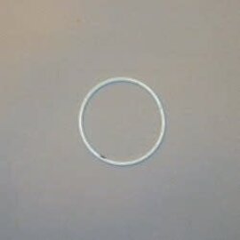 Metalen dromenvanger ring 8cm WIT