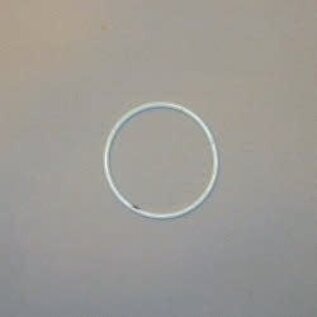 Metalen dromenvanger ring 8cm WIT