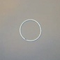 Metalen dromenvanger ring 8cm WIT