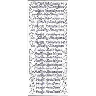 Stickers Text NL Christmas: Vrolijk Kerstfeest - GOUD - PER STUK