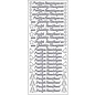 Stickers Text NL Christmas: Vrolijk Kerstfeest - GOUD - PER STUK