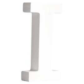 MDF Letter I, FSC 100%, 5,4x2x11cm, wit