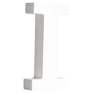 MDF Letter I, FSC 100%, 5,4x2x11cm, wit