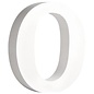 Letters O , wit, 11cm, Dikte 2 cm