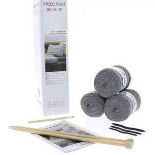DIY Breipakket Gebreid Kussen Sesimbra - Stone Grey