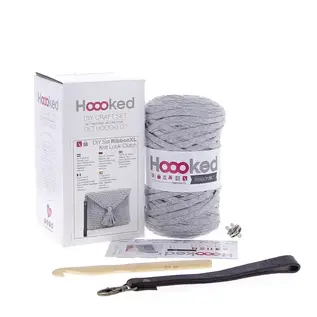 DIY Haakpakket Knit Look Clutch Silver Grey
