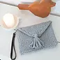 DIY Haakpakket Knit Look Clutch Silver Grey