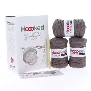 DIY Haakpakket Vloerkleed RibbonXL Earth Taupe