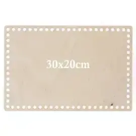 Houten Geperforeerde Rechthoekige Basis 30x20 cm