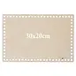 Houten Geperforeerde Rechthoekige Basis 30x20 cm