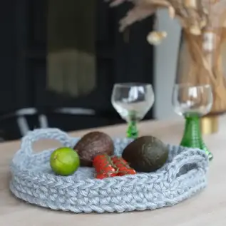 DIY Haakpakket Kit Jute Tray Basket Ravello