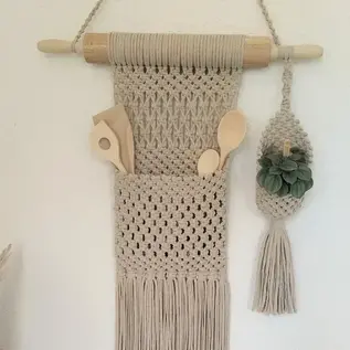 DIY Macramé Pakket Opberger Voor de Keuken